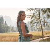 Royal Robbins Womens Spotless Traveler Tank Dress - Deep Blue Fern Print