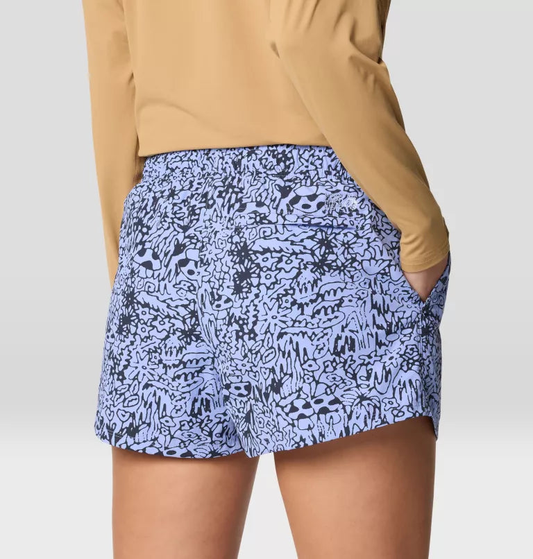 Mountain Hardwear Womens Stryder Swim Short - Light Illusion Forager Print