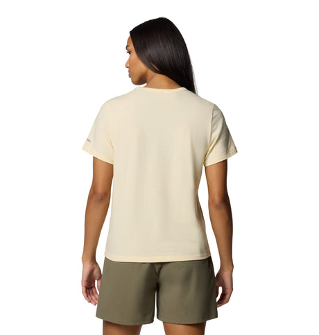 Columbia Womens Sun Trek Graphic Short Sleeve Shirt III - Lemon Wash / Shine On
