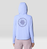 Mountain Hardwear Womens Sunblocker Long Sleeve Hoody - Light Illusion Heather