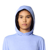 Mountain Hardwear Womens Sunblocker Long Sleeve Hoody - Light Illusion Heather