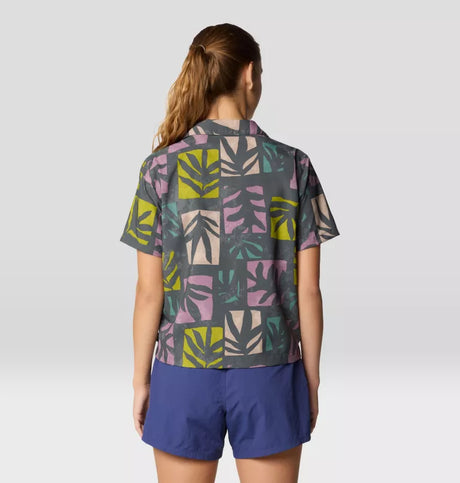 Mountain Hardwear Womens Trail Sender Short Sleeve - Volcanic Meadows Print