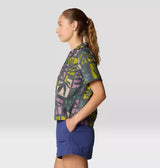 Mountain Hardwear Womens Trail Sender Short Sleeve - Volcanic Meadows Print