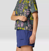 Mountain Hardwear Womens Trail Sender Short Sleeve - Volcanic Meadows Print