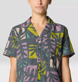 Mountain Hardwear Womens Trail Sender Short Sleeve - Volcanic Meadows Print