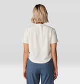 Mountain Hardwear Womens Trekkin Go Short Sleeve - Stone