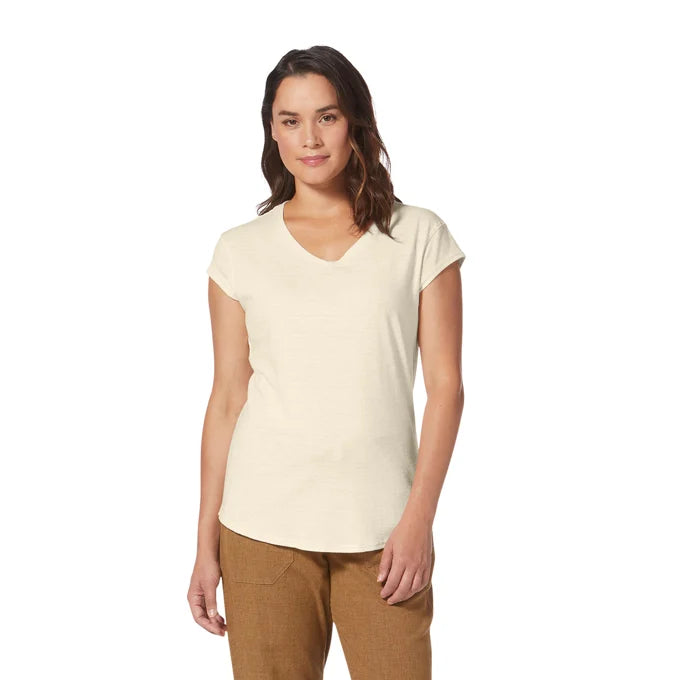 Royal Robbins Womens Vacationer V-Neck - Undyed