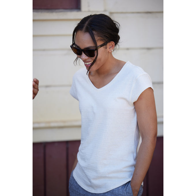 Royal Robbins Womens Vacationer V-Neck - Undyed