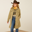 Ariat Women's Vagabond Long Shirt Duster - Burnt Olive