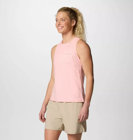 Columbia Womens Weekend Ascent Tank - Pink Sand