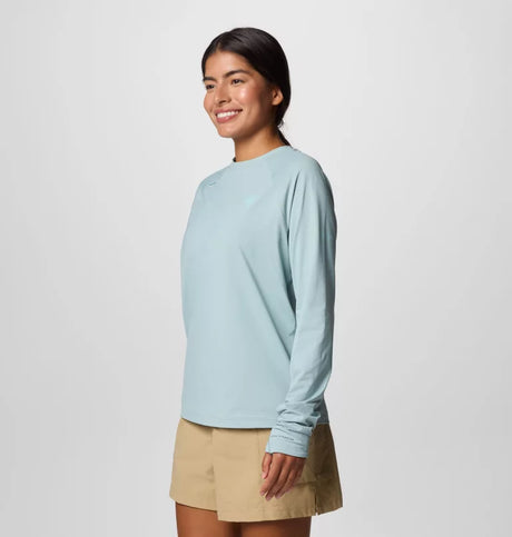 Columbia Womens Wild Cast Sun Shirt - Crushed Blue