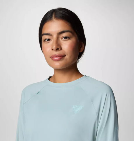 Columbia Womens Wild Cast Sun Shirt - Crushed Blue