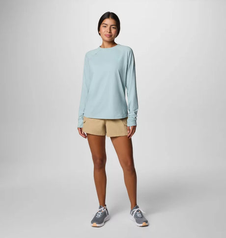 Columbia Womens Wild Cast Sun Shirt - Crushed Blue