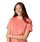 Columbia Womens Wild Springs Short Sleeve Shirt - Alpenglow