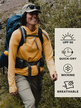 Marmot Womens Windridge Hoody UPF 50 - Pomelo