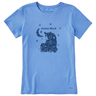 Life Is Good Women's Celestial Mama Bear Short-Sleeve Crusher Tee - Cornflower Blue Cornflower Blue