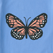 Life Is Good Women's Clean Butterfly Long-Sleeve Boxy Crusher Tee - Cornflower Blue