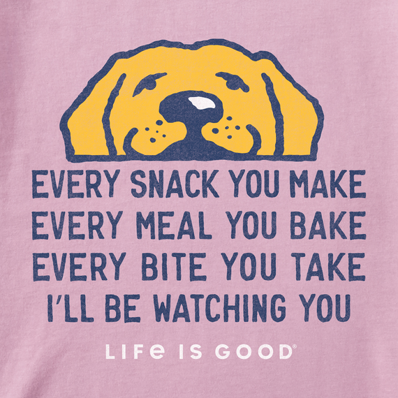 Life Is Good Women's I'll Be Watching You Long Sleeve Crusher Tee