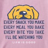 Life Is Good Women's I'll Be Watching You Long Sleeve Crusher Tee