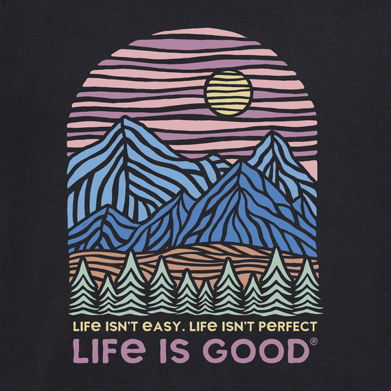 Life Is Good Women's Life Isn't Easy Long Sleeve Crusher-lite Tee