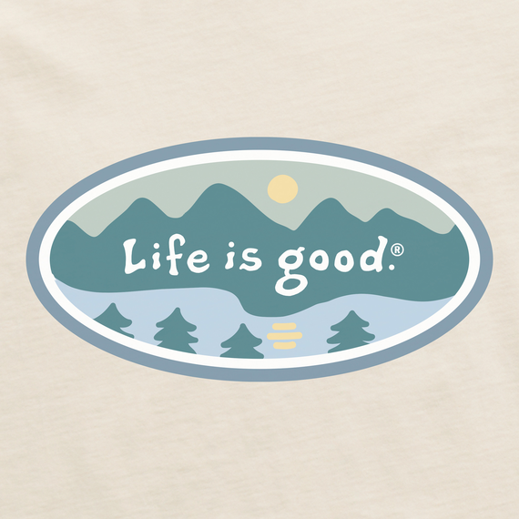 Life Is Good Women's Mountainside Oval Simply True Fleece Zip Hoodie