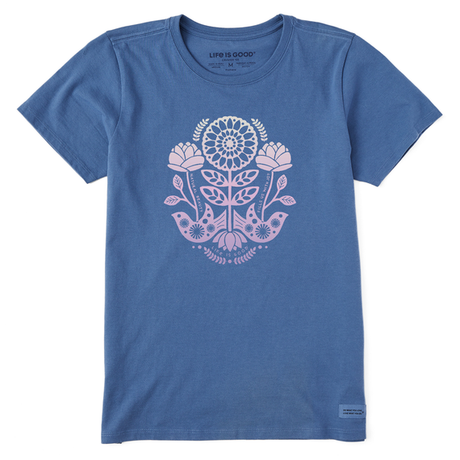 Life Is Good Women's Nordic Mirror Natural Beauty Short-Sleeve Tee - Vintage Blue Vintage Blue