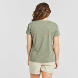 Life Is Good Women's Simple Sunflower Pattern Crusher-LITE Easy Short-Sleeve Tee - Moss Green