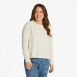 Life Is Good Women's Solid Boxy Thermal Long-Sleeve Henley - Putty White Putty White