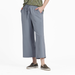 Life Is Good Women's Solid Crusher-FLEX Crop Pant - Stone Blue Stone Blue