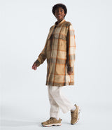 The North Face Women's Valley Twill Utility Coat - Khaki Stone Macro Plaid Khaki Stone Macro Plaid