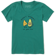 Life Is Good Women's We Guac This Short-Sleeve Crusher Vee - Spruce Green Spruce Green