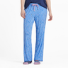 Life Is Good Women's Wildflower Sketch Pattern Lightweight Sleep Pant - Cornflower Blue Cornflower Blue