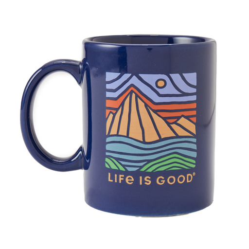 Life Is Good Woodbock Landscape Jake's Mug Darkest blue