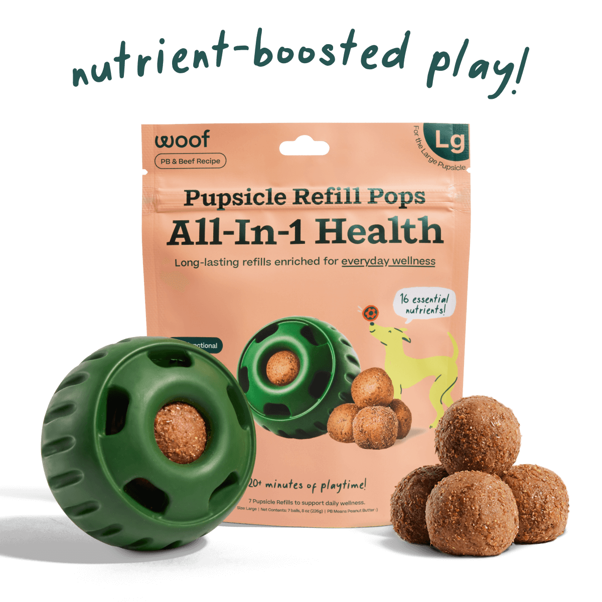 Woof Pet All-in-1 Wellness Pops - X-Large Beef /  / 5CT