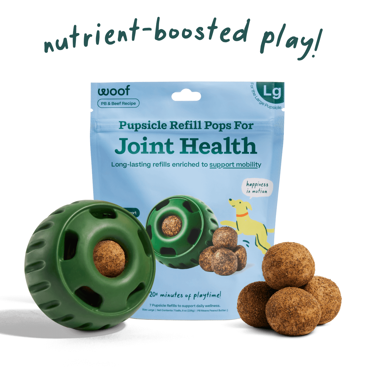 Woof Pet Hip & Joint Pops - Large Beef /  / 7CT
