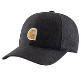 Carhartt Wool Blend C Patch Cap - Black Heather