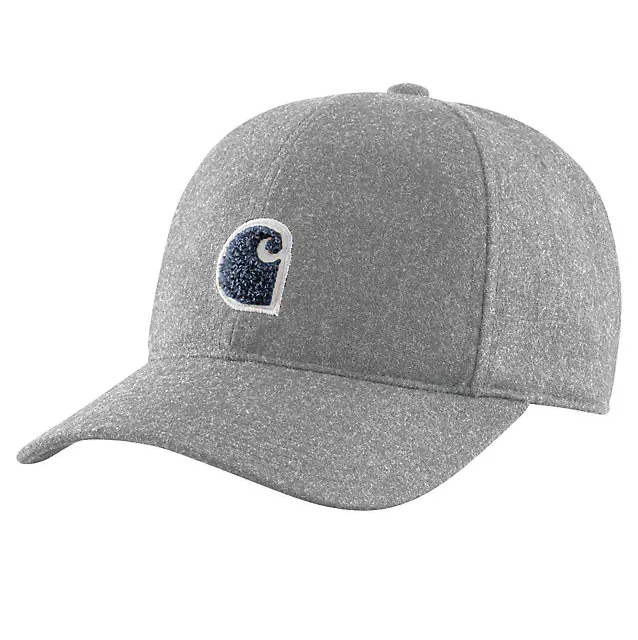 Carhartt Wool Blend C Patch Cap - Heather Gray