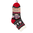 C.W. Hart Cozy Cabin Xmas Snowman Sock With Aloe - Red/Black/White Red/Black/White