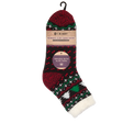 C.W. Hart Cozy Cabin Xmas Tree Sock With Aloe - Black/Red Black/Red