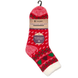 C.W. Hart Cozy Cabin Xmas Tree Sock With Aloe - Red/White Red/White