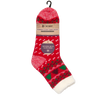 C.W. Hart Cozy Cabin Xmas Tree Sock With Aloe - Red/White Red/White