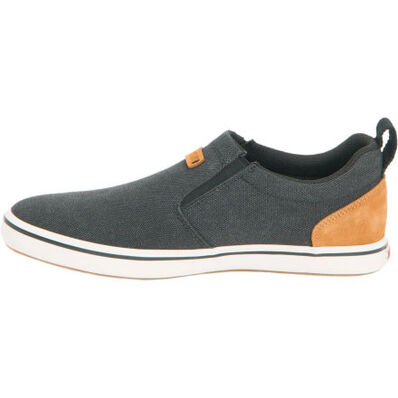 XTRATUF Men's Canvas Sharkbyte Deck Shoe - Black