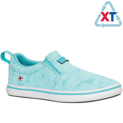 XTRATUF Women's ECO Sharkbyte Deck Shoe Light Blue / Medium