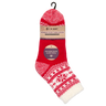 C.W. Hart Cozy Cabin Xmas Snowflake Sock With Aloe - Red/White Red/White