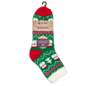 C.W. Hart Cozy Cabin Xmas Snowman Sock With Aloe - Red/Green/White Red/Green/White