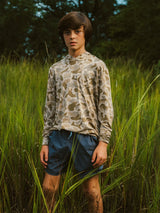 Free Fly Apparel Youth Bamboo Shade Hoodie - Vintage Camo