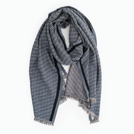 Aventura Diamond Pattern Shawl Navy