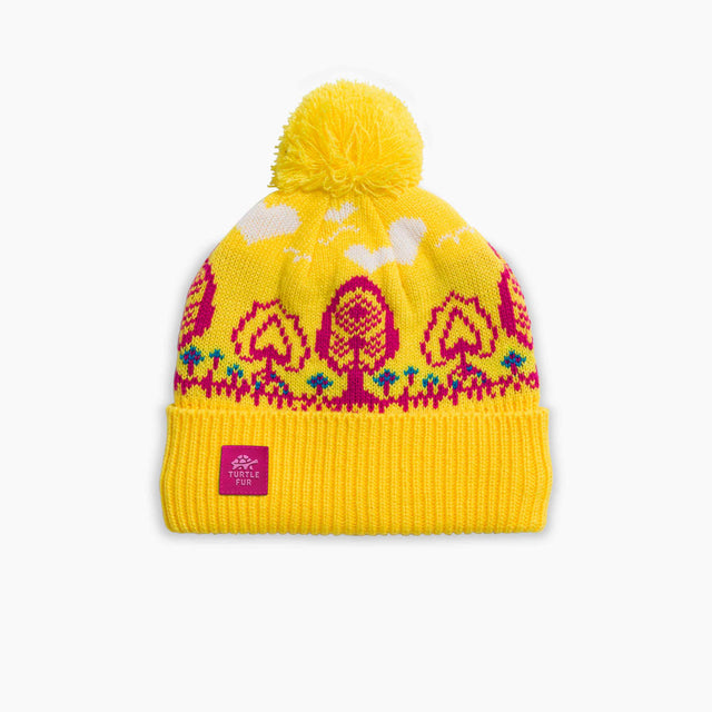 Turtle Fur Kids' Tree Lover Pom Beanie - Sunshine Sunshine