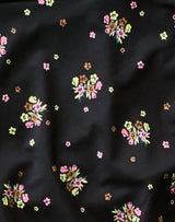 Carve Designs Tofino Swim Top - Black Floret