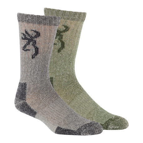 Year Round Wool Browning Sock Black / Rifle Green